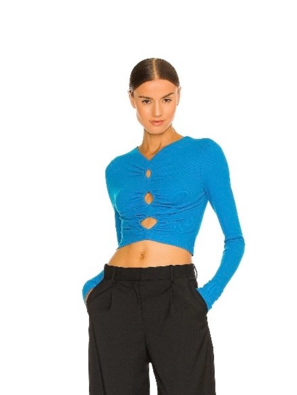 SNDYS natty top in aqua size medium